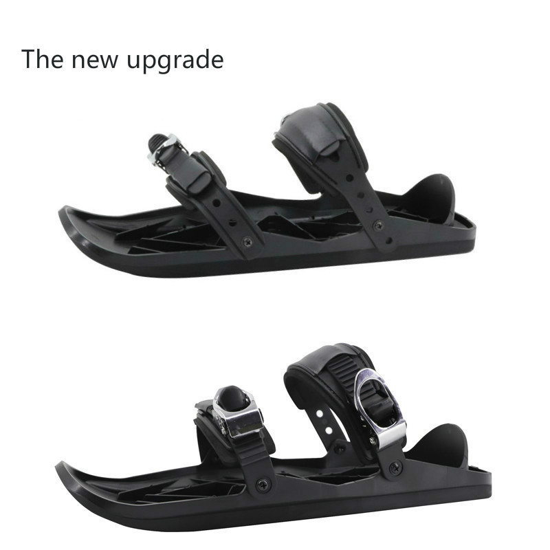 New Mini Ski Skates for Snow The Short Skiboard Snowblades High Quality Adjustable Bindings Portable Skiing Shoes