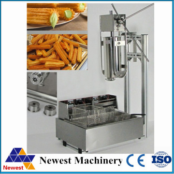 Food Grade Stainless Steel Churro Machine Churros Maker Machine with 12L fryers