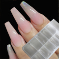 100 pcs transparent / natural / white false nails artificial pressure long ballet dancer false coffin nail art fake nail tips