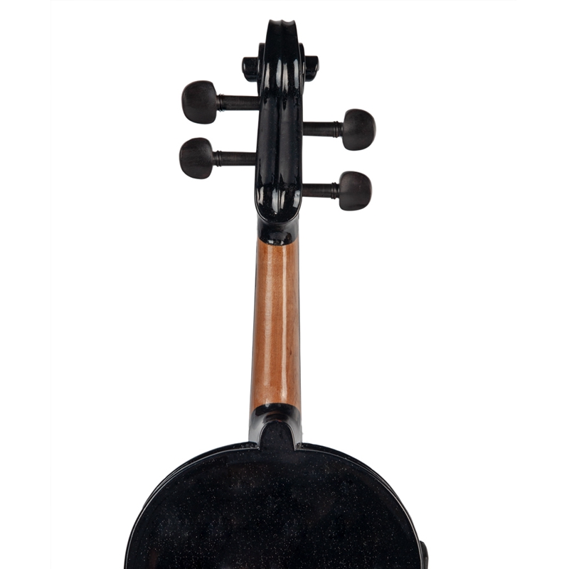 4/4 Full-Size Violin Violin Sound and Electric Violin Solid Wood Body Ebony Accessories High Quality Black Electric Violin