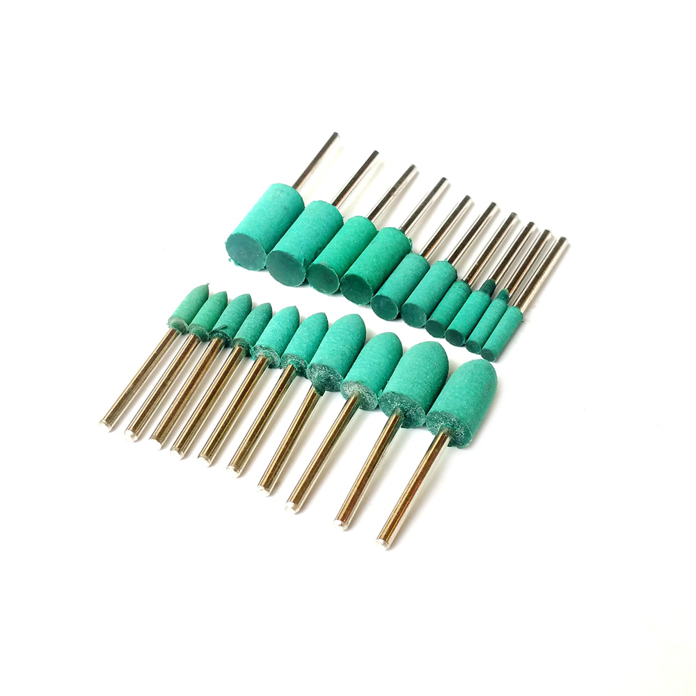 100 pieces Rubber Mounted Point OD10-4mm Grinding Head for Mould Finish Polish Dremel Die Grinder Rotary Tools