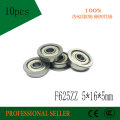 F625-2Z F625ZZ F625zz F625 zz ABEC-1 Flanged Flange Deep Groove Ball Bearings 5 x 16 x 5mm Free shipping for 3D printer
