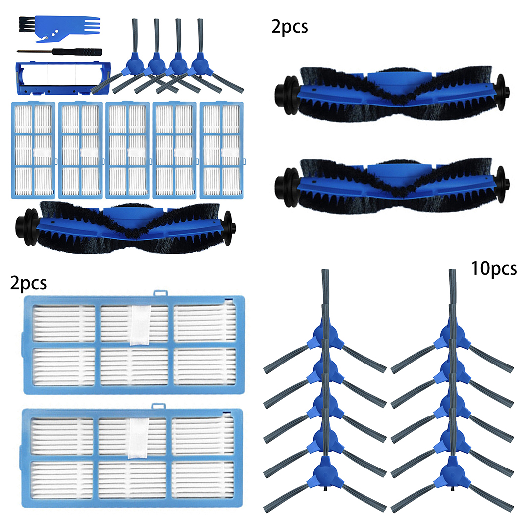 Rolling Brush Side Brushes Filters Cover Cleaning Brush For Bagotte BG600 BG700 BG800 Robotic Vacuum Cleaner Replacement Kit New