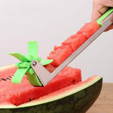 Watermelon Slicer Cutter Tongs Corer Fruit Melon Stainless Steel Tools NEW Watermelon Cut Refreshing Watermelon Cubes Kitchen