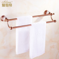 Rose Gold Jade towel rack / bath towel rack set European style bathroom hardware pendant set crystal bathroom accessories set