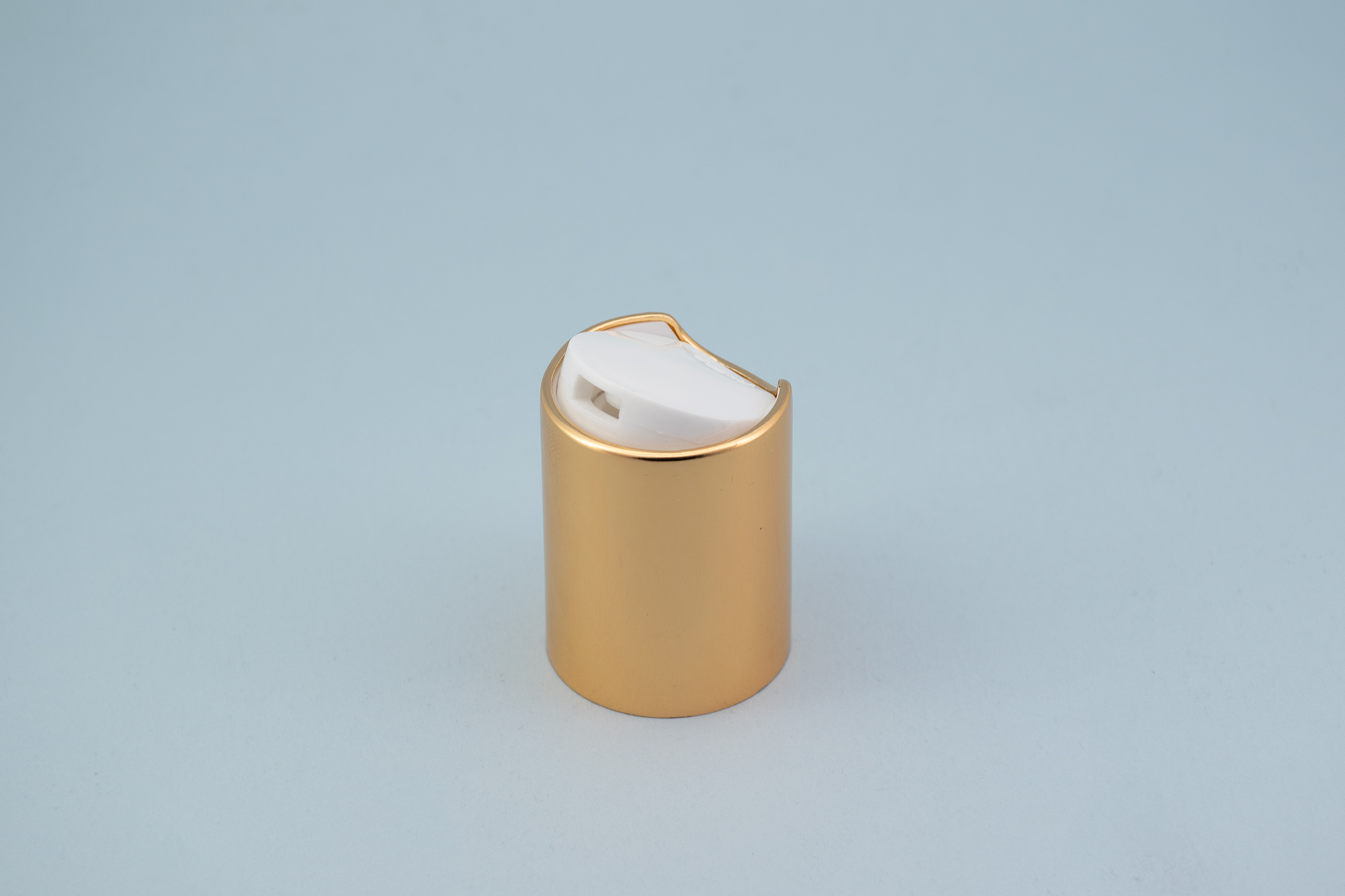 20/415 Shiny Gold Aluminum Disc Top Cap