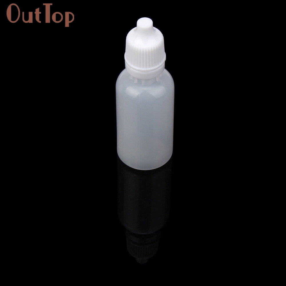 OutTop 50PCS 5ml/10ml/15ml/20ML/30ML/50ML Empty Plastic Squeezable Dropper Bottles Eye Liquid Dropper Refillable Bottles 18mar29