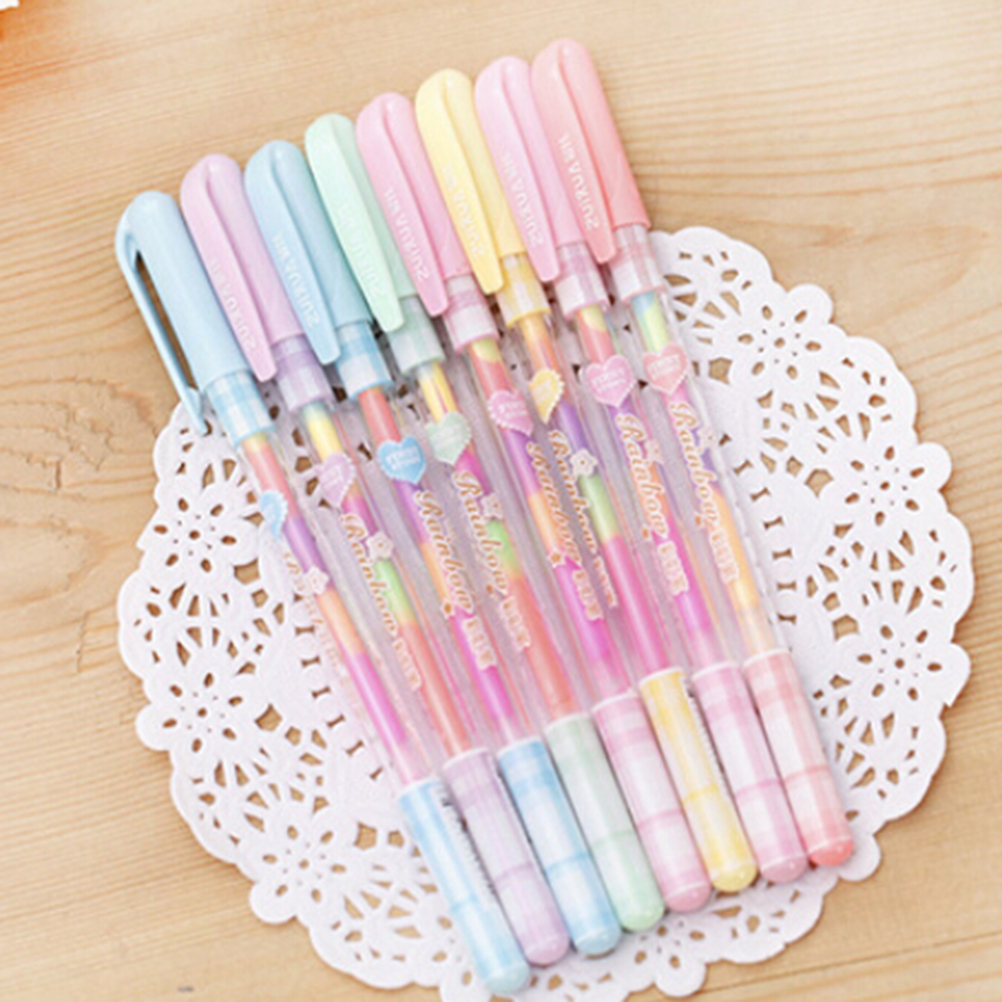 Change Pen Paper Fluorescent Paint Pens Pencils Writing Markers Highlighters Pens Kids Painting Gift
