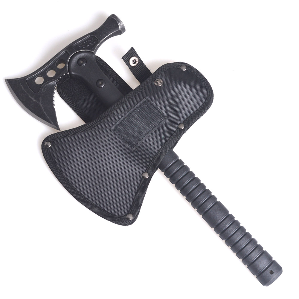 King Sea High Carbon Steel Hammer Wrench Axe Fire Ice Army Tactical Tomahawk Outdoor Practical Hand Tools With Fiberglass Handle
