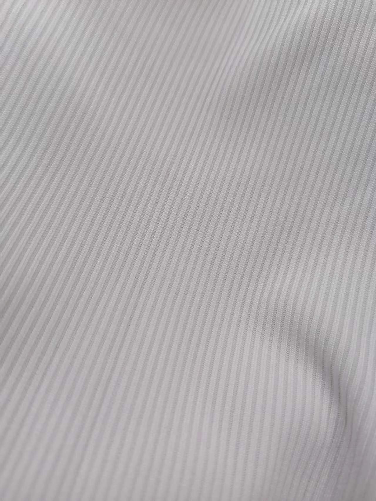 knitted polyester spandex 2x2 ribs fabric