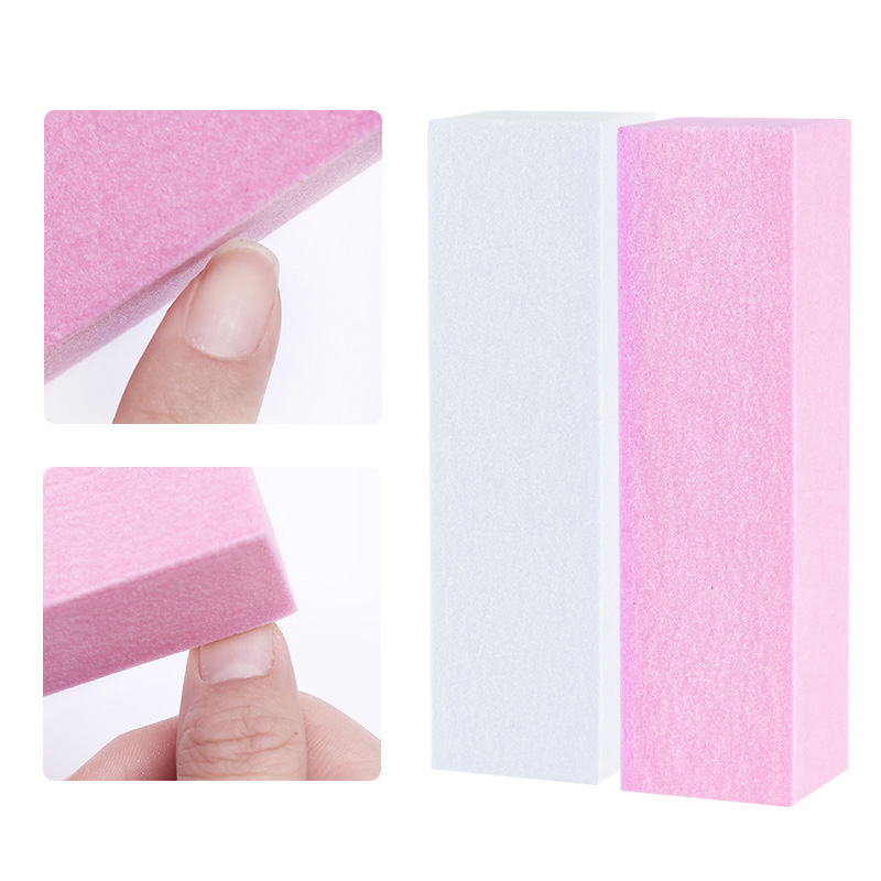 White Nail Art Buffers Sanding Block Buffing Grinding Polishing Block Nail File Buffer Pedicure Professional Nail Art Tool