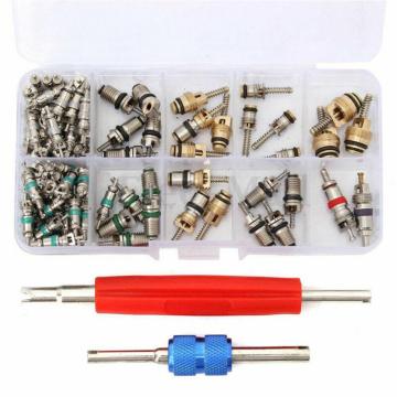 102 Pcs/Set Auto Car R12 &R134a A/C Air Conditioners Valve Core Remover Tool Kit