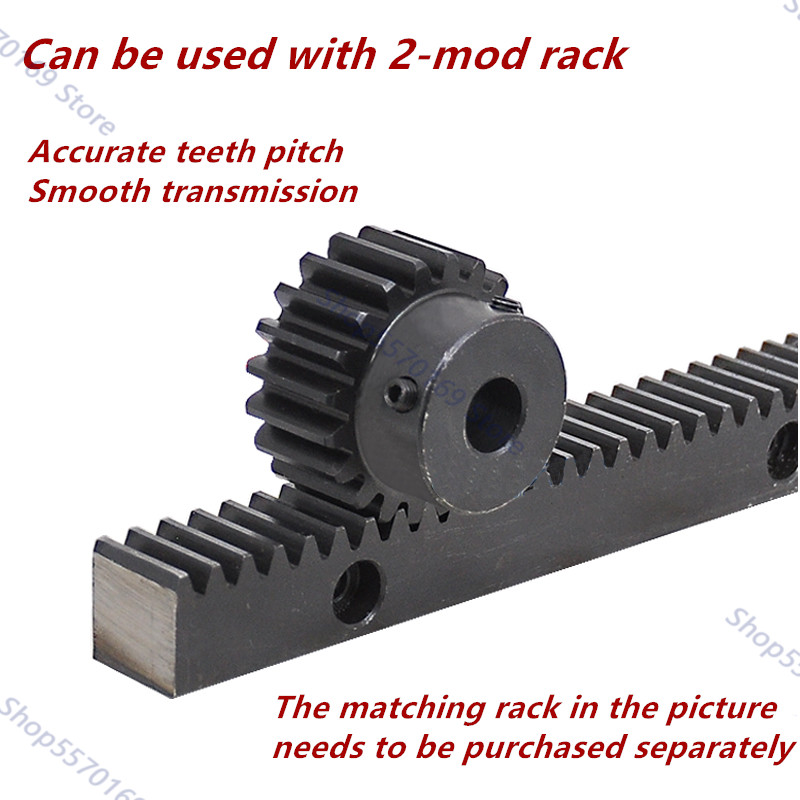 1pc Spur Gear pinion Mod 2 M=2 16T 17T 18T 19T R Teeth 45# steel positive gear CNC gear rack transmission motor gears 16teeth