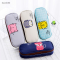 Cute Cartoon Animals Pencil Case Students Morning Call Pencil Bag School Supplies Stationery Zipper Pen Box For Boys and Girls
