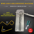 Wire Bending Machine Small Cable Harness Press Brake Manual Bending Machine Wire Folding Machine Wire Bending Tool Electrician