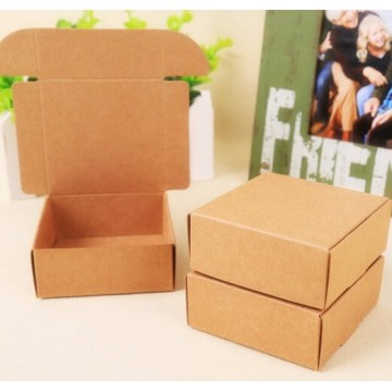 soap paper gift pacakging box , brown kraft paper gift box ,wedding candy craft paper box