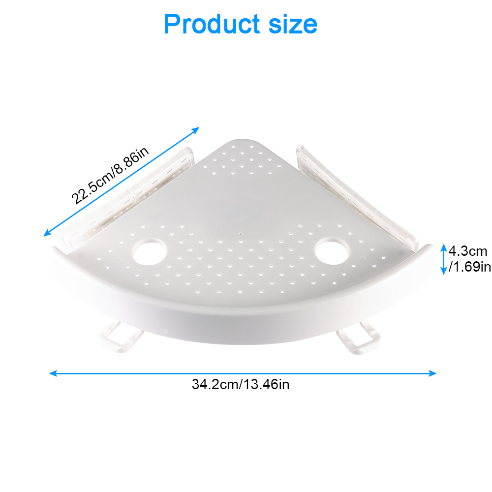 2020 Bathroom Shelf Qrganizer Snap Up Corner Shelf Caddy Bathroom Plastic Corner Shelf Shower Storage Wall Holder Shampoo Holder