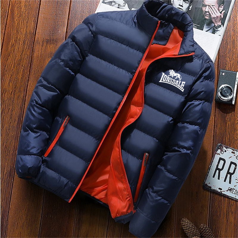 Winter Coat Men 2020 New Fashion Men Parka Coat LONSDALE Printed Coat Men's Solid Thick Jacket And Coat Men Winter Coat M-4XL