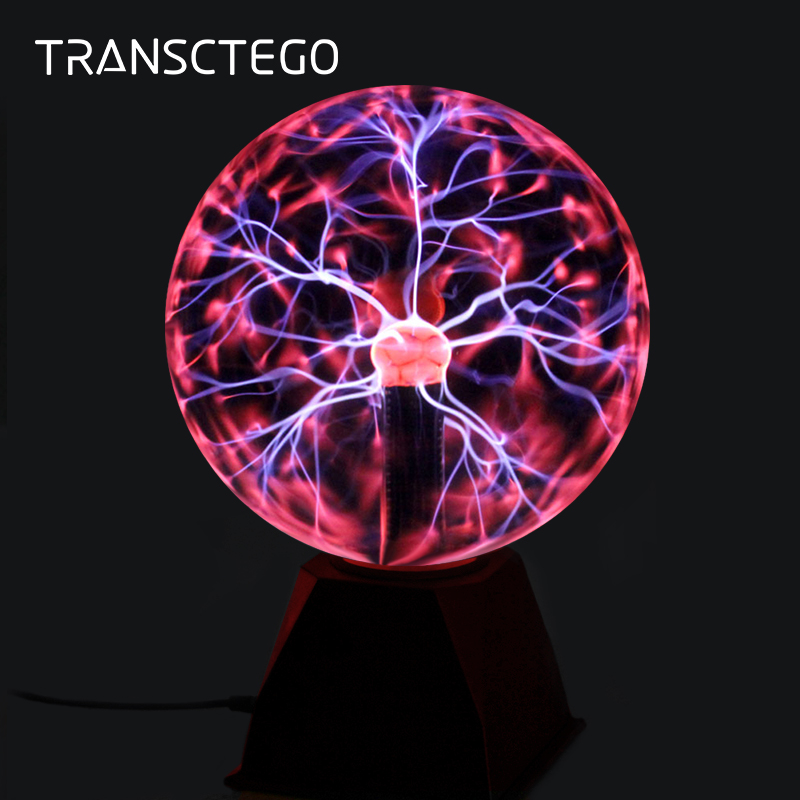 Night Lights Plasma Ball Lamp Produtos inovadores Static Light Sound Sensitive Glass Sphere For Kids Novelty Light Night Lights