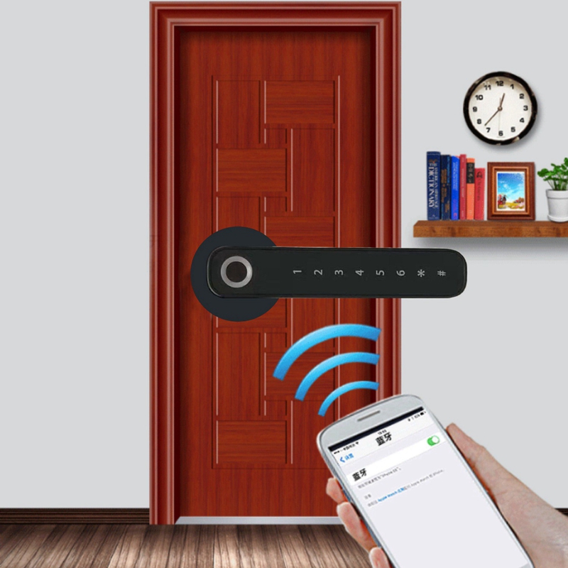 Bluetooth Fingerprint Smart Lock Biometric Automatic Unlock App Keyless Entry Door Lock For Home/Hotel/Apartment