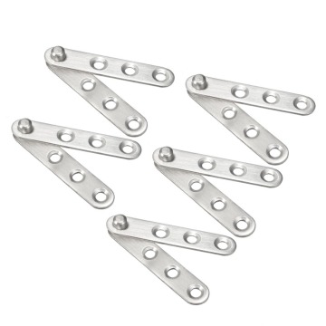 uxcell 5 Sets 4 sets Stainless Steel 360 Degree Rotating Door Pivot Hinge 60mm x 11mm Brushed Silver High Quality