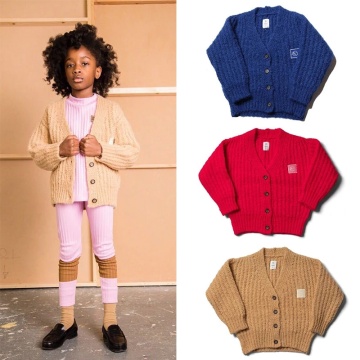 New Autumn Baby Girls Knitting Cardigans 2020 Wynken Coat Kids Sweater Cotton Girls Sweaters Single Fashion Brand Girls Clothing