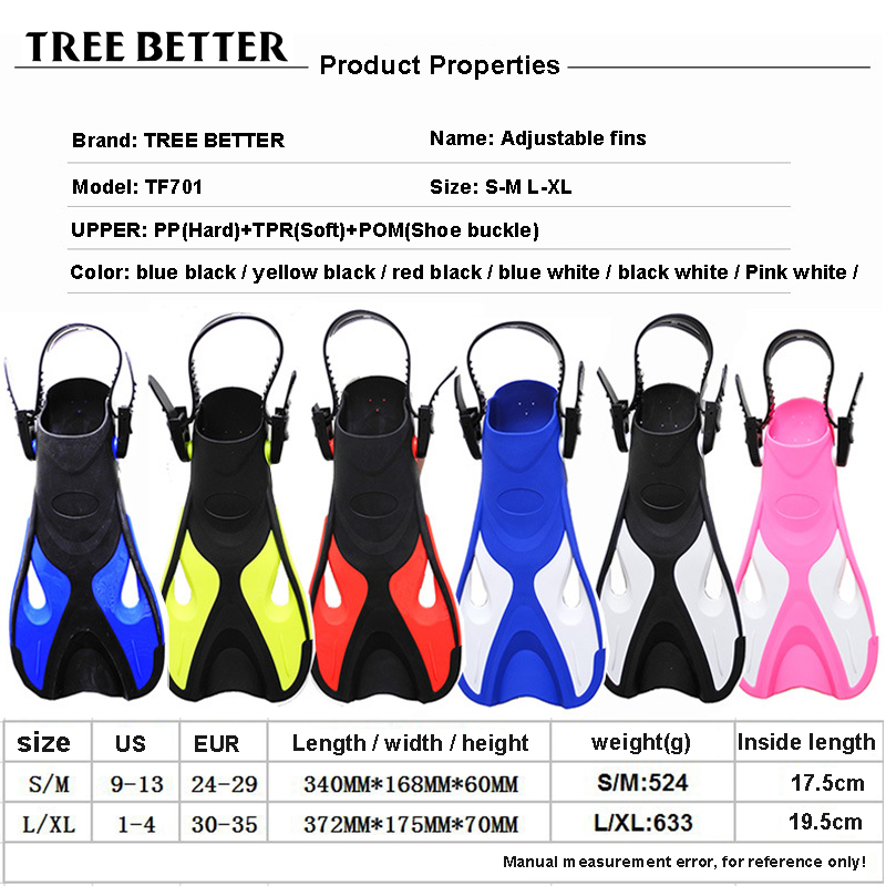 Adjustable Swimming Fins children's Short Flipper Diving Flippers Silicone Portable Comfortable Swimming Fins KIDS Size 24-35