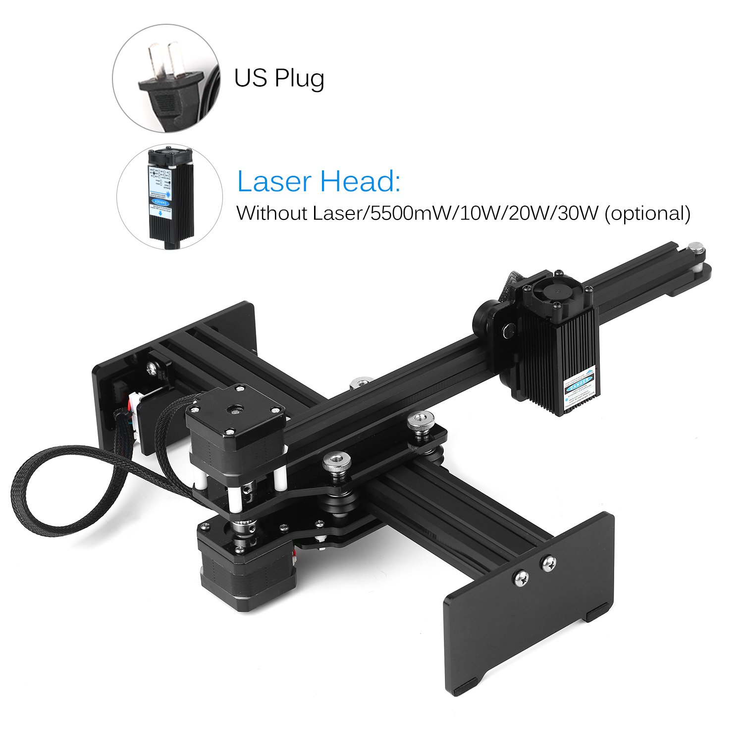40W Laser Engraving Machine Mini Desktop Laser Engraver Printer Carver DIY Laser Mark Printer Ultra-fast Engraving Of Stainless