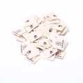 50Pcs Washable Cotton Clothing Labels Cotton tape printing Handmade Embossed Tags DIY Flag Labels For Garment Sewing Accessories