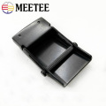 Meetee 1pc 35/38mm Pure Titanium Belt Buckles Anti-allergy Toothless Roller Automatic Buckle Belts Head Clasp DIY Leather Craft
