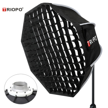 Triopo 90cm Photo Portabe Bowens Mount Softbox w/ Honeycomb Grid K90 Octagon Umbrella Outdoor Soft Box for Godox Jinbei Strobe