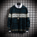 Casual Men's Sweater O-Neck Striped Slim Fit Knittwear 2020 Autumn Mens Sweaters Pullovers Fashion Pullover Men Pull Homme Tops
