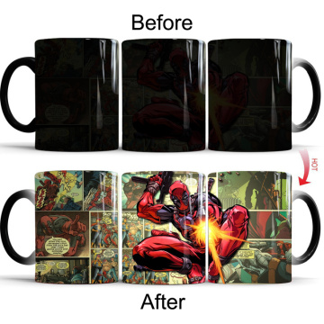 Deadpool Mug Color Changing Magic Mugs Cup Tea Coffee Mug Cup Best Gift for Your Friends