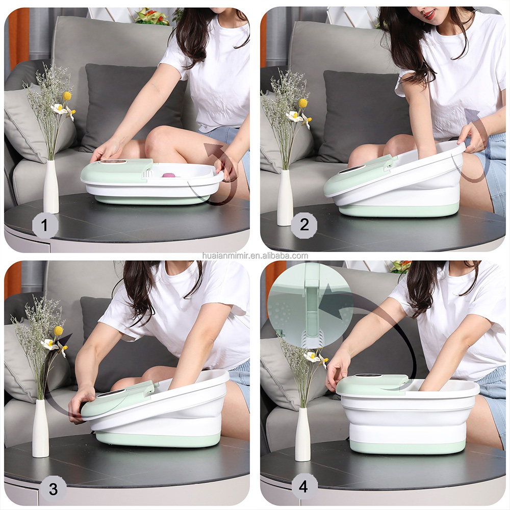 how to use collapsible foot bath machine