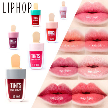 liphop Brand Korean style ice cream liquid matte lipstick lasting Moisturizer lips makeup waterproof Lip stick Shiny Lip gloss