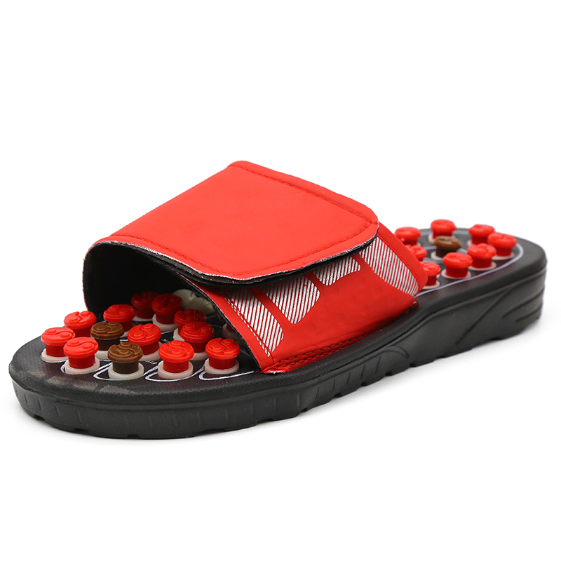 New Massage Shoes Men's Summer High Quality Slippers Acupoint Health Care Slippers Hygienic Rotating Men's Slippers Women Solid