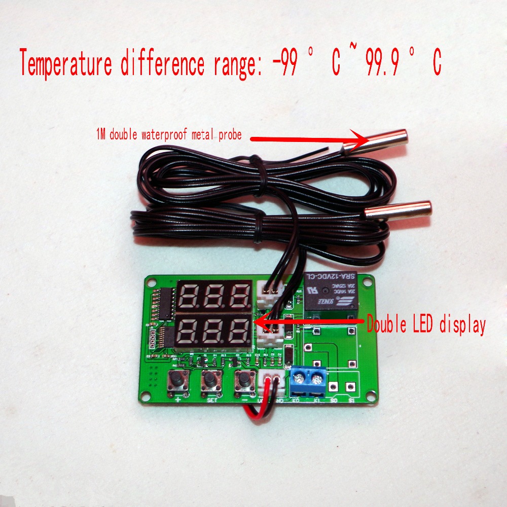 Temperature difference meter solar temperature difference controller temperature difference controller with 2 sensing lines