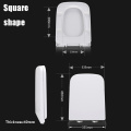 Universal Toilet Seat Cover Plate Slow Down Toilet Seats Lid U-shape V-shape O-shape Thickened Vintage Toilet Seat Accessories