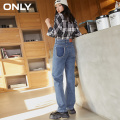 ONLY2020 winter high-waisted, loose-fitting, slim, high-straight jeans women | 120332049
