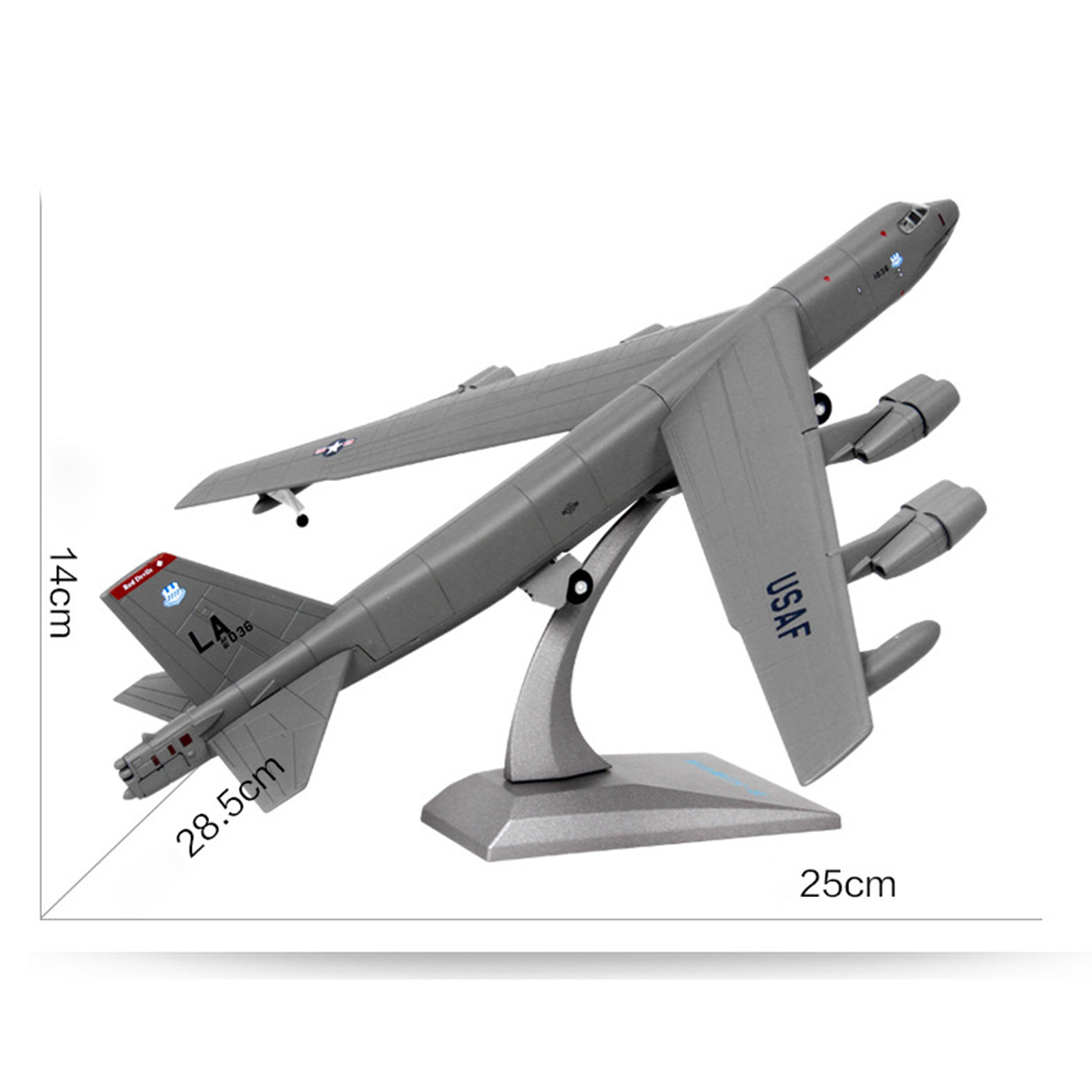 1/200 Scale Metal Military American B-52 Bomber Aircraft Model Home Decor