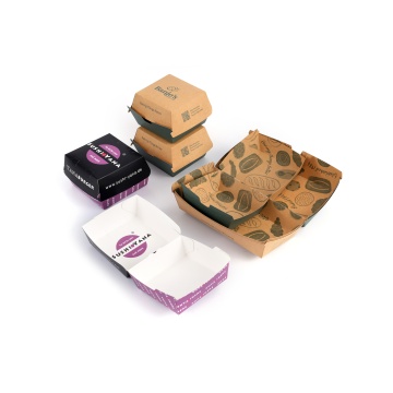 Branded Hamburger Box with Custom Logo
