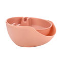 Creative Plastic Fruit Dish Snacks Nut Melon Bowl Double Layers Candy Storage Box Lazy Fruit Plate With Phone Holder