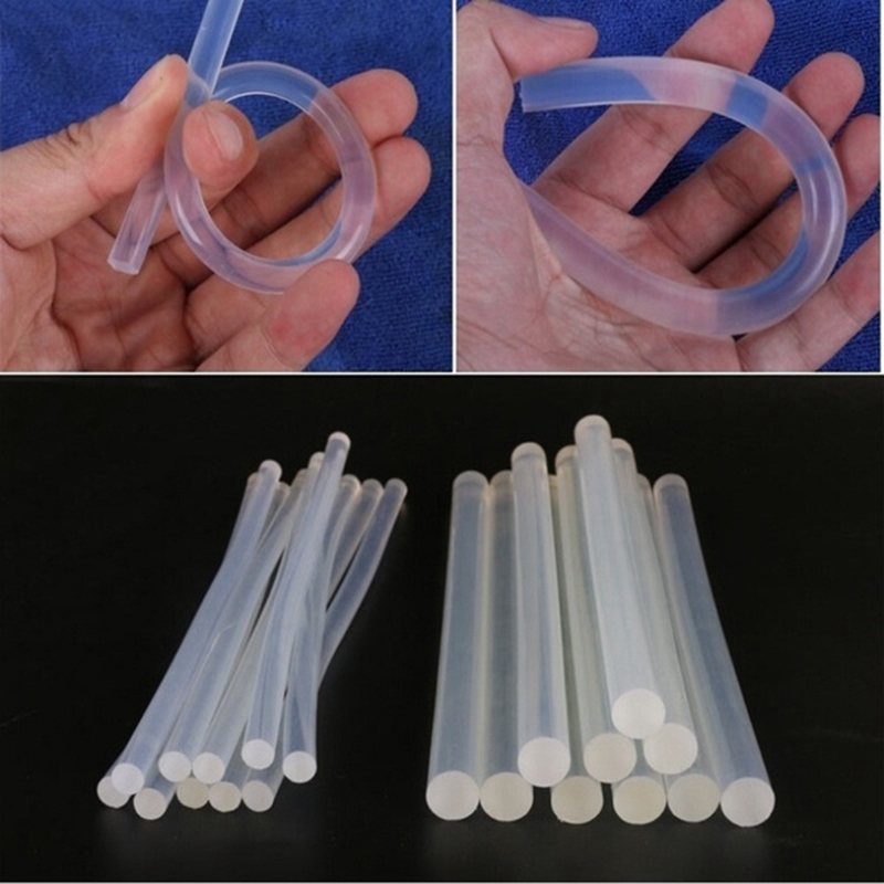 High Viscosity 20pcs 7 x 100mm Non-Toxic EVA Clear Hot Melt Glue Sticks for Hot-Glue Gun Glue Craft Album DIY Adhesive Repair To