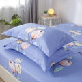 Bonenjoy 3 pcs Fitted Bedding Sheet drap housse Flower Pattern Mattress Cover on Rubber Band Bedspread With Four Corners