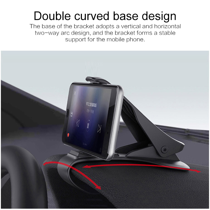 Car 360 Degree Mobile Phone Stand Holder Grip Dashboard Car Phone Holder Adjustable Cell Phone Mount Auto Interior Accessories