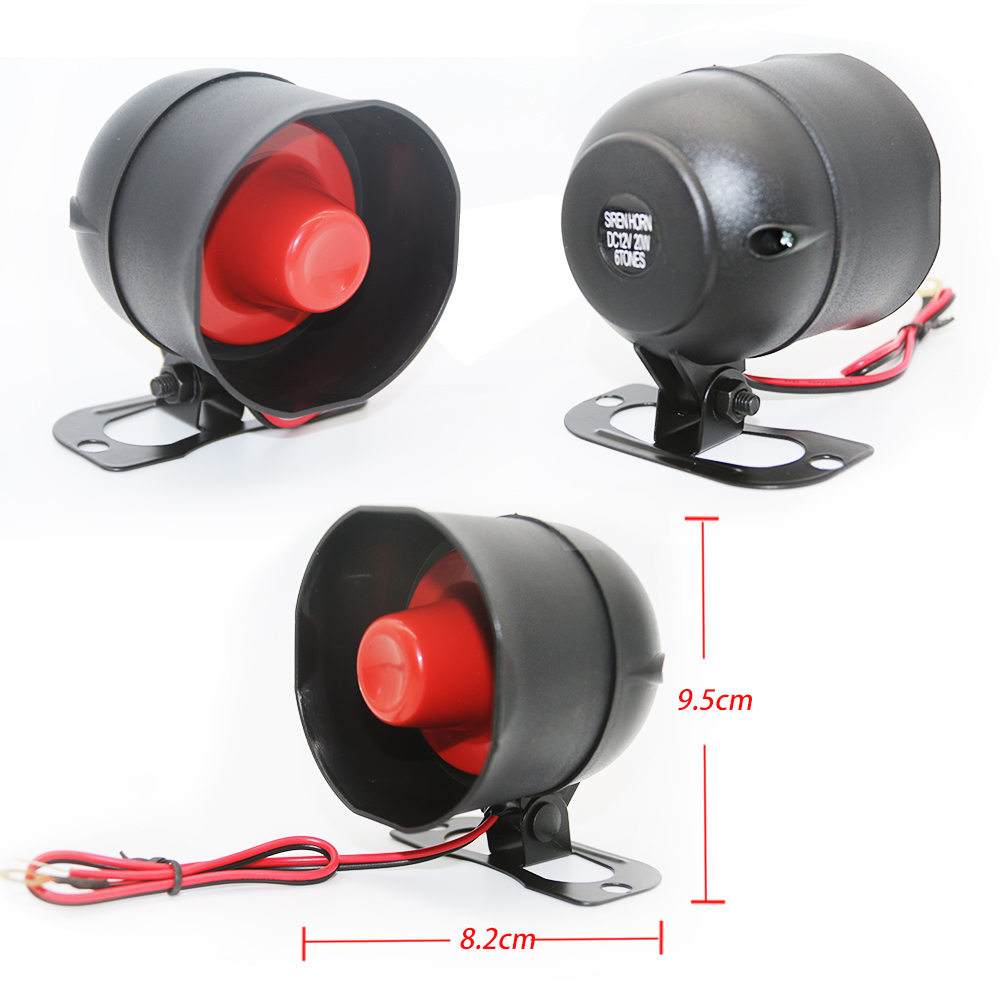 2 Way 100M Car Alarm System With Remote Engine Start Starter Tilt Sensor Colorful LCD Display Programmable Shock Warning