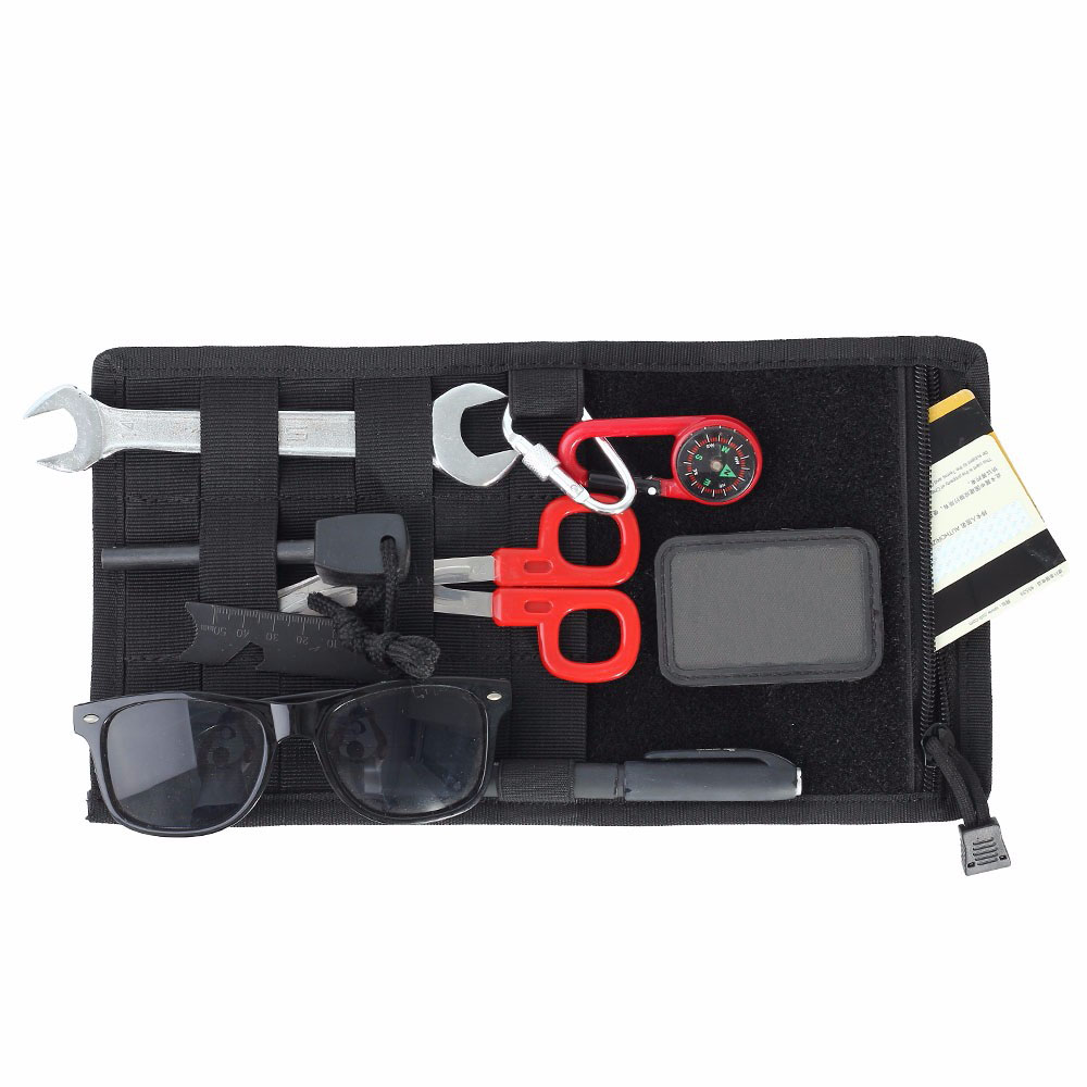 Tactical Molle Vehicle Visor Panel Pouch Car Sun Visor Organizer Truck Car Sun CD Bag Holder Auto Accessories