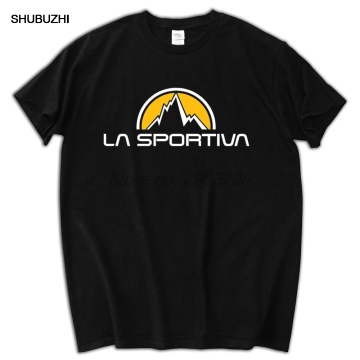 La Sportiva t-shirt Top Pure Cotton Men T Shirt shubuzhi brand euro size tee-shirt