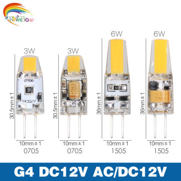 Mini G4 LED Lamp COB LED Bulb 3W DC AC 12V LED G4 COB Light Dimmable 360 Beam Angle Chandelier Light Replace Halogen G4 Lamps