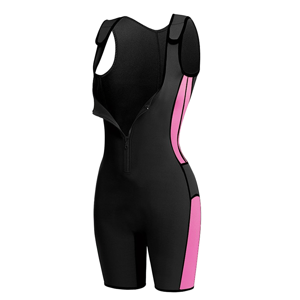 Neoprene Sauna Suit Sweating Bodysuit Jumpsuits Shorts, Strong, High Elastic, Stretchable and Breathable